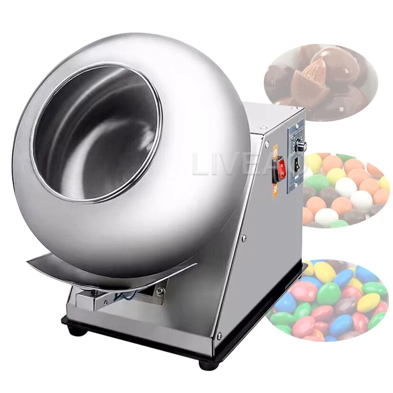 

Peanut Snack Coating And Seasoning Pan Machine Chocolate Wrap Sugar Machine