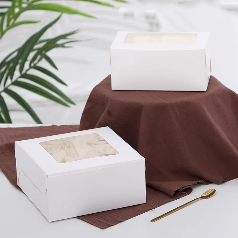 10PCS Cupcake Boxes with 2/4 Holes, Clear Window Cake Holder, Perfect for Wedding, Birt... - SKU CWCH2103 - UGI Packaging