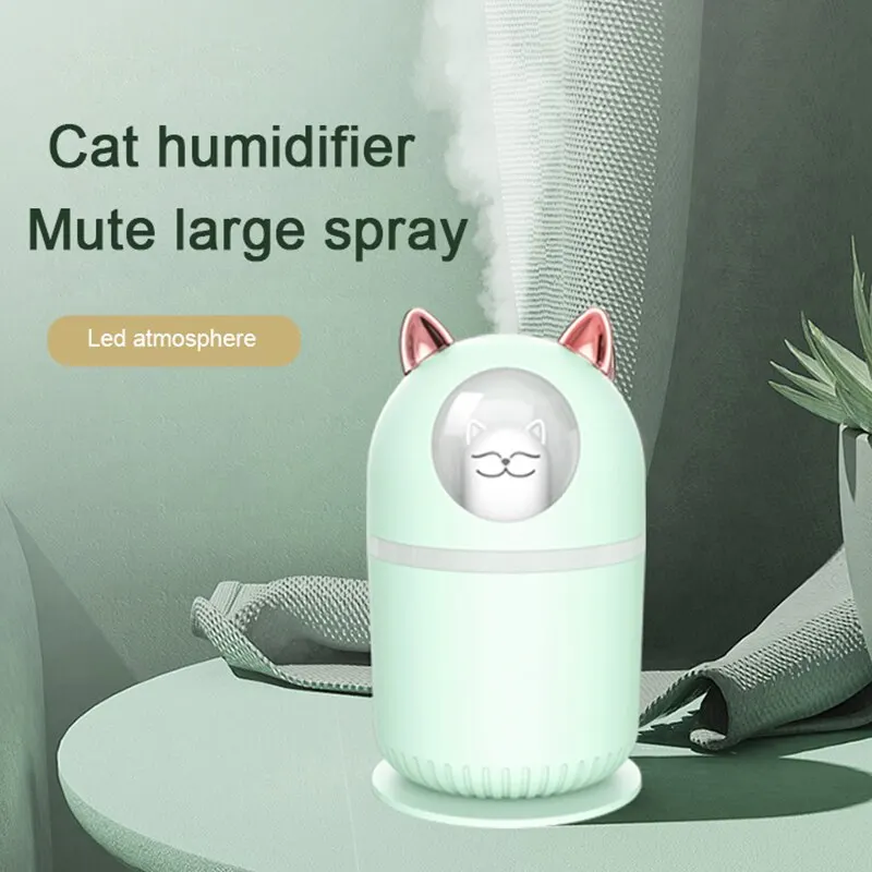 Car Humidifier Atomized Aromatherapy Ambient Lamp Sprayer Air Purifier