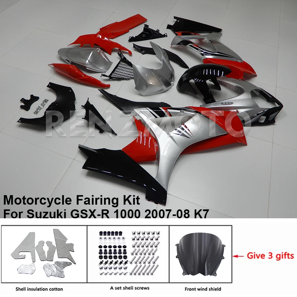

Motorcycle Fairing Set Body Kit Plastic For Suzuki GSXR GSX-R 1000 2007-08 K7 Accessories Injection Bodywork S1007-131a