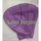 women latex rubber mask breath