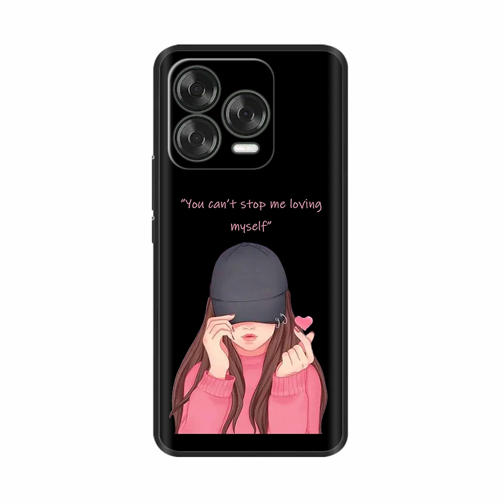 Luxury Black Silicone Back Cover - Elegant Design Case