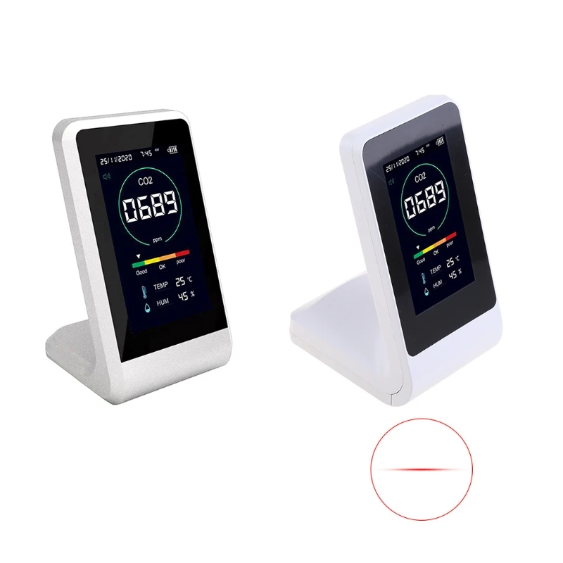 

Carbon Dioxide CO2 Detector Meter Tester Temperature Humidity Semiconductor Air Quality Detector