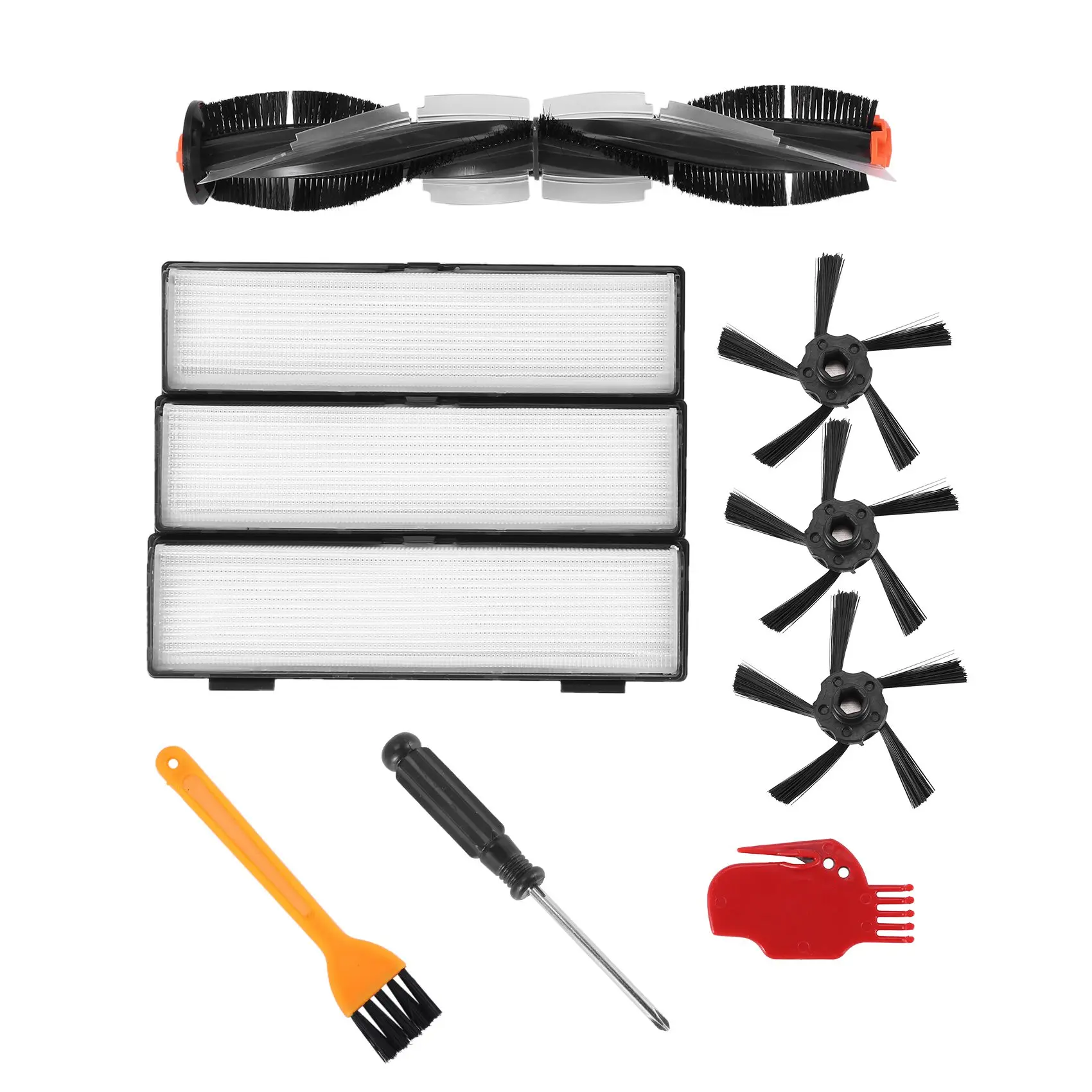 Filter Side Brush Kit For Neato Botvac D Series D3,D5,D75,D80,D85 Vacuum Cleaner 