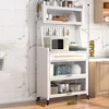 Nordic Metal Kitchen Cabinet for Kitchen Furniture Sideboard Multi-layer Landing Creative Upscale Multifunction Storage Cabinet 1