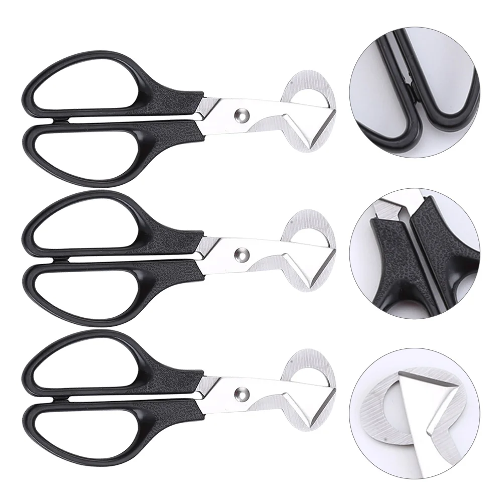 

3 Pcs Portable Pigeon Egg Scissor Bird Scissors Quail Shell Cutting Tool