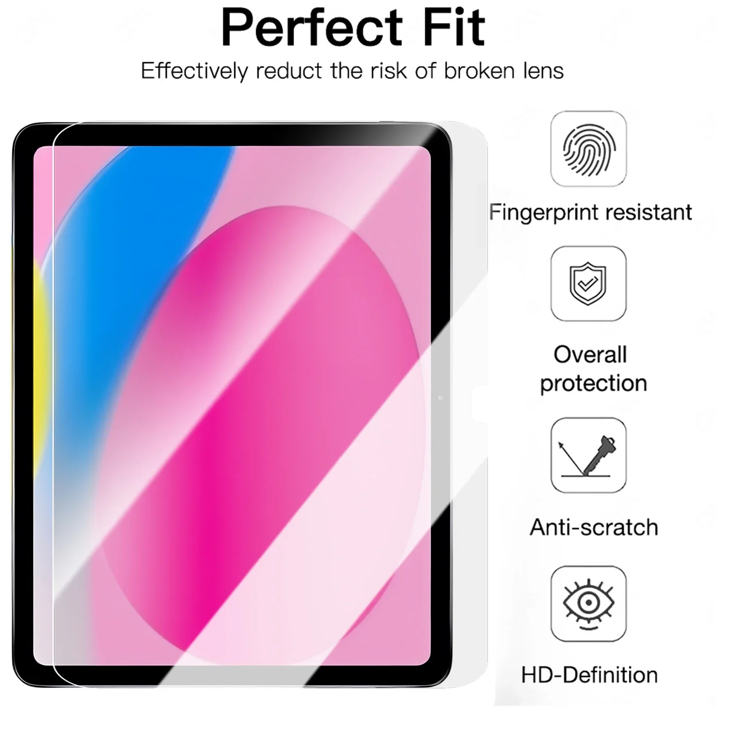 Tempered Glass Screen Protector For Ipad A16 11th Gen 10th 10.9inch Air11 Air13 Protective Films For iPad A16 Air11 Air13 13inch