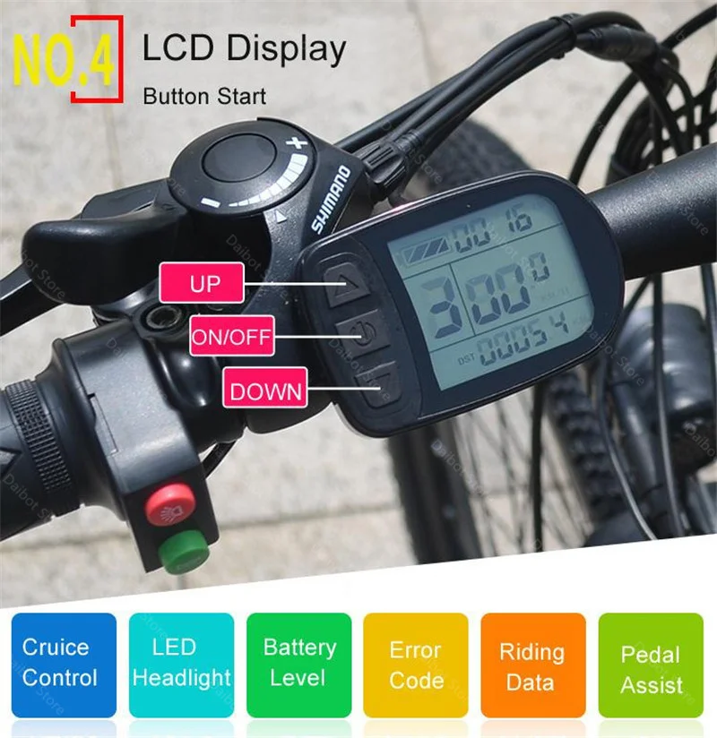 Electric Mountain Bicycles Two Wheels Electric Bicycles 26 Inch 350W 48V Smart Adults Electric Scooter Bike With Seat (16)