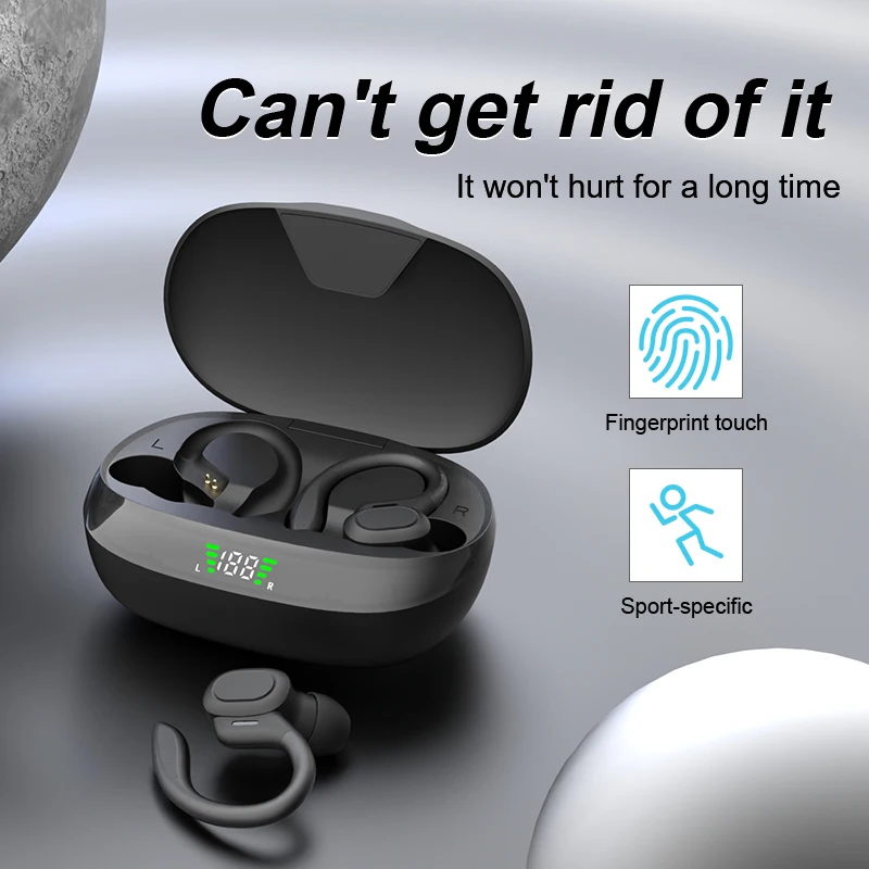 SHUKE Bluetooth Earbuds Wireless Earphones Sport EarHook Headset 9D Hifi Stereo Sound Waterproof Headphones In Ear With Micphone 3