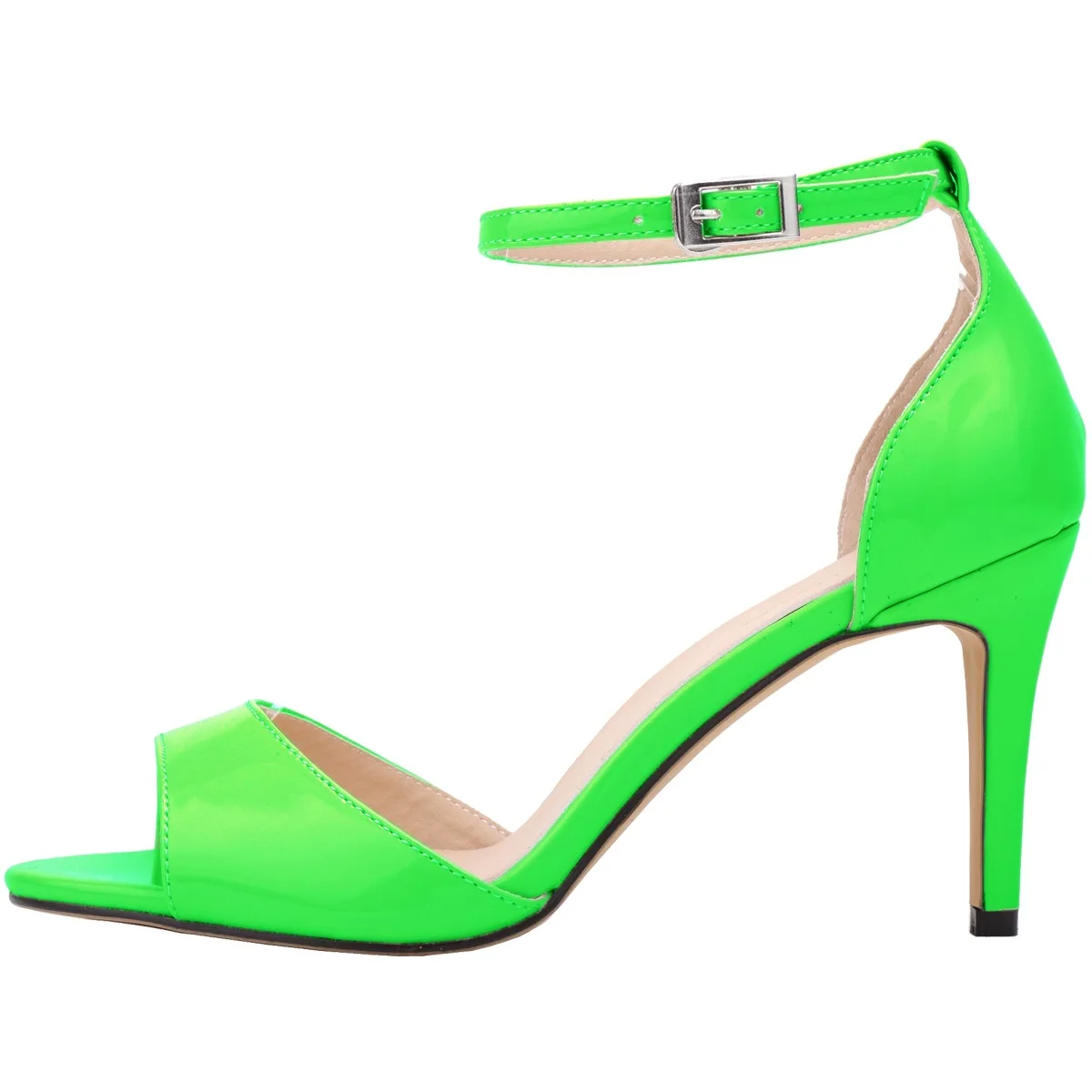 Neue Sommersandalen Stiletto Open Toe Reife Lackleder Damen Einzelschuhe Sandalen Stiletto High Heels – Detail 1