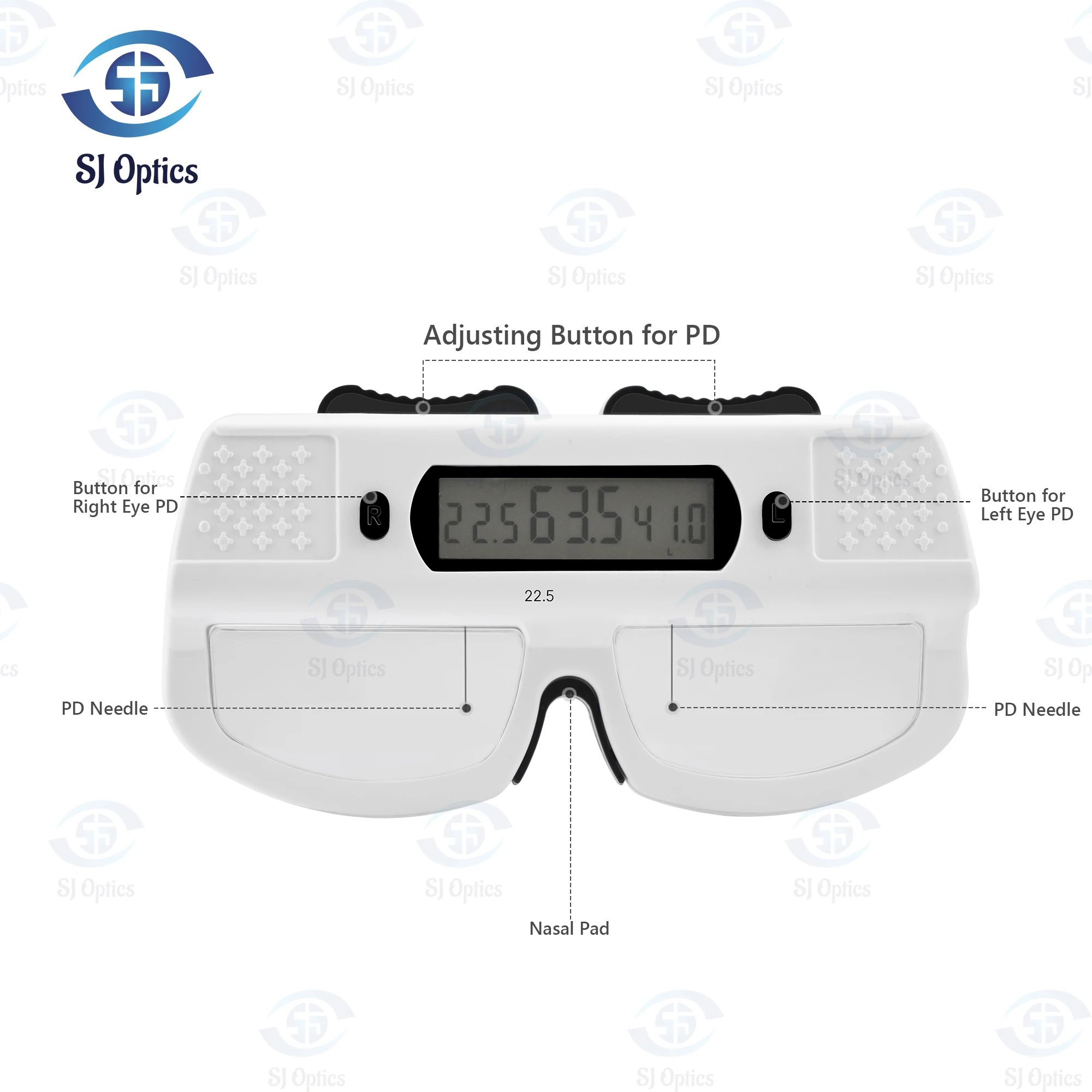 thumbnail image 2 of Veemoon Pupil Distance Measuring Ruler Accurate Plastic Tool For 2 of 14