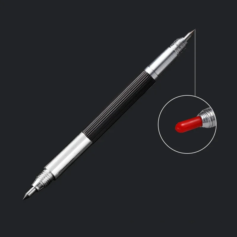 

Portable Double-headed Alloy Tip Scriber Pen Marking Engraving Tools Glass Ceramic Marker Underlined Pen Hand Tools 1PCs