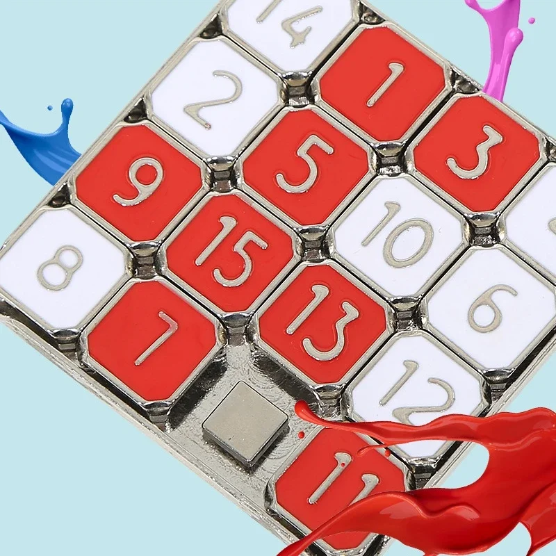 Metal Number Moving Sliding Children's Jigsaw Puzzle Puzzle Reduce Pressure Toy School Kindergarten Gift Gifts for Kids Games