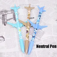 2Pcs/Set 0.35mm Cute Camouflage Plane Model Neutral Pen Stationery Snow Firewire Creative 1