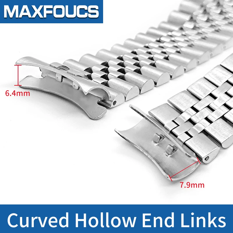 20 Mm Schleife Uhrenarmband Gebogenes Ende Männer Und Frauen