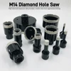M14 Thread Dry Vacuum Brazed Marble Masonry Hole Saw Opener Diamond Drilling Core Bit For Ceramic Tile Granite Marble