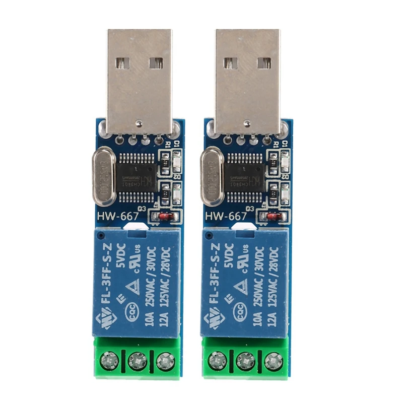 

Promotion! 2X LCUS - Type 1 USB Relay Module USB Intelligent Switch Control