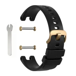 Garmin Lily Soft Silicone Sport Band - Smart Watch Replacement Strap Accessories (Black)