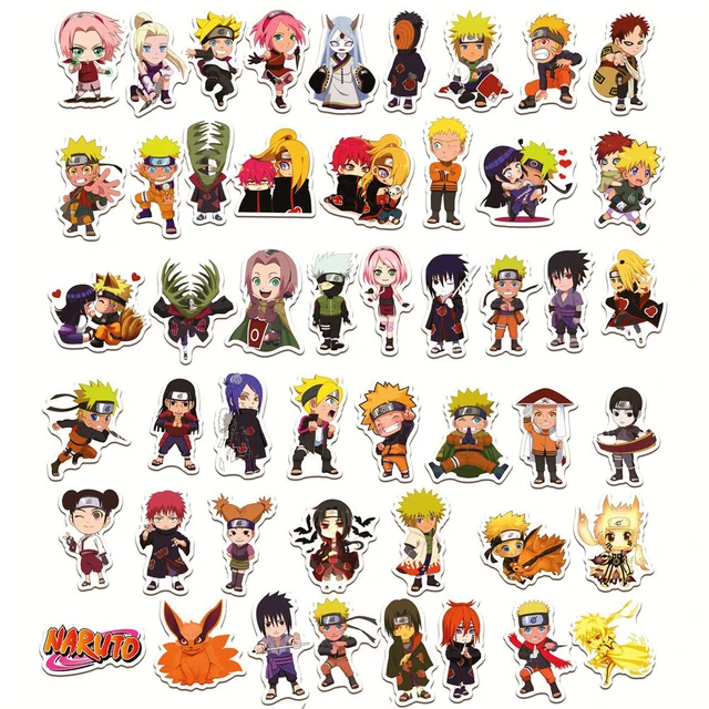 1 pçs anime naruto tatuagem adesivos uzumaki sasuke sakura decalques dos  desenhos animados à prova dwaterproof água menina crianças presentes de  aniversário do menino crianças brinquedos - AliExpress