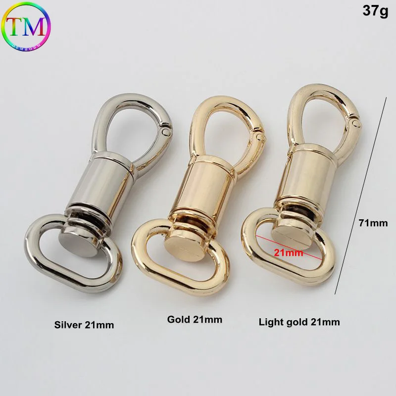 Safety Durable Metal Clip Swivel Lobster Clasp Swivel Snap Hook With Lock For Bag Purse Handbag Strap Chain Hardware Accessories