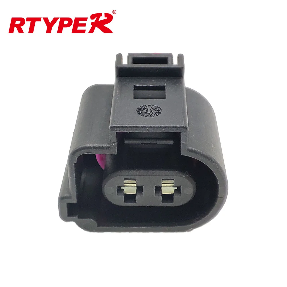 

1Set For 2 Pin auto waterproof sensor Rear Brake Caliper Motor Harness Connector plug 1J0973722A For Passat B6 B7 CC Tiguan A4 Q