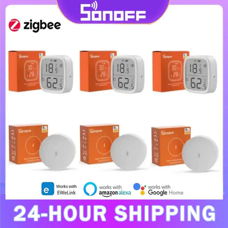 

SONOFF SNZB-02P/02D Temperature Humidity Sensor Zigbee Monitor Smart Home Automation Kits Support EWeLink Alexa Google Home