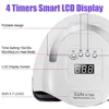 UV LED Nail Lamp 114W Nail Dryer with 4 Timer Settings Quick Drying 57 LEDs Manicure Lamp for Curing All Gel Nail Polish 2
