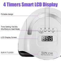 UV LED Nail Lamp 114W Nail Dryer with 4 Timer Settings Quick Drying 57 LEDs Manicure Lamp for Curing All Gel Nail Polish 2