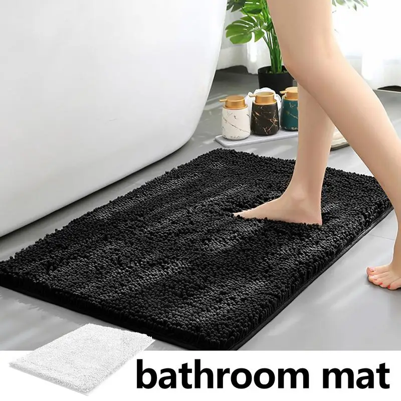 Bathroom Mat Quick Dry 32X20in Soft Super Absorbent Laundry Room Rug Anti-Slip and Washable Bathroom Rugs Soft Shower Rugs
