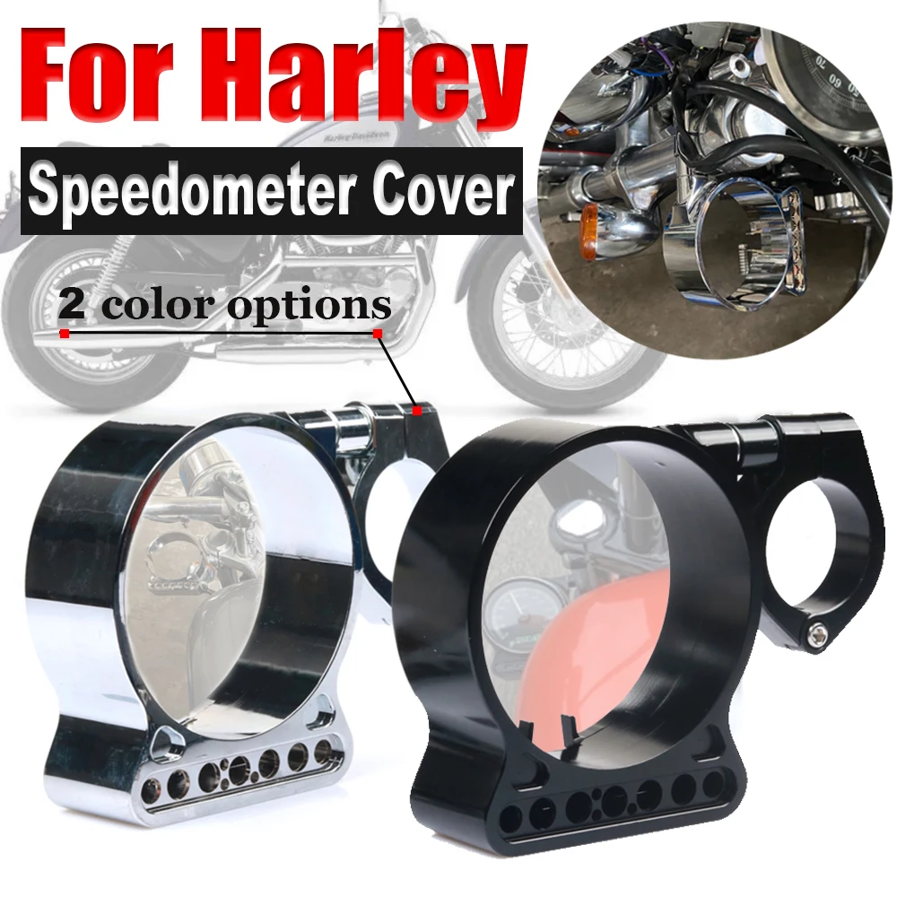 Motorcycle Speedometer Side Mount Relocation Bracket Cover Instrument Case Housing For Harley Davidson Sportster 883 XL1200 883