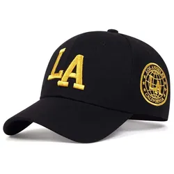 Unisex Embroidered Baseball Cap - Adjustable Casual Outdoor Sun Hat (Black yellow)