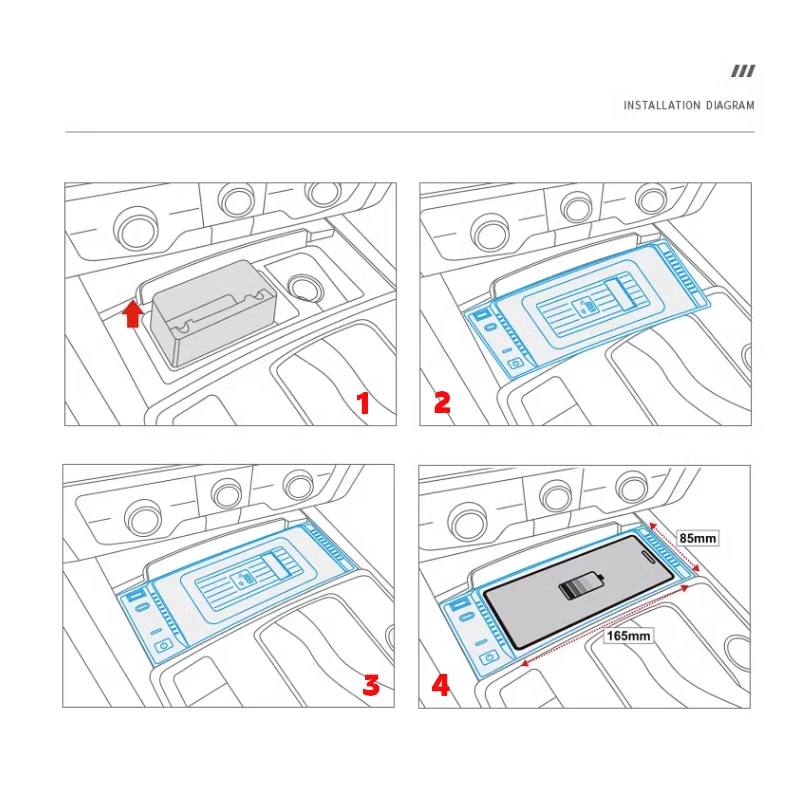 Chargeur de voiture sans fil pour Audi horizon Dock RS6 A7 S7 RS7 C7 2012-2018 charge rapide accessoires plaque support de téléphone portable TYPE-C/USB 5