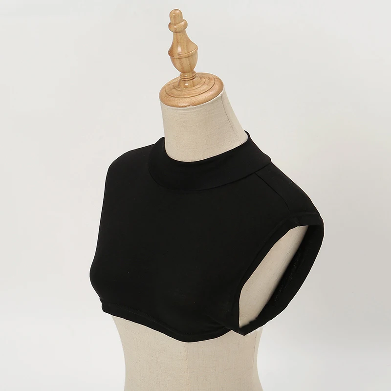 Elasticity Modal False Collars Turtleneck High Inner Neck Cover For Women Solid Square Detachable Neck Collar New Design fake collar detachable collar shawl