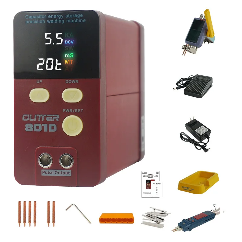 

801D Spot Welder Household DIY Handheld Capacitor Energy Storage 18650 Battery Spot Welding Machine Mobile Phone Battery Repair