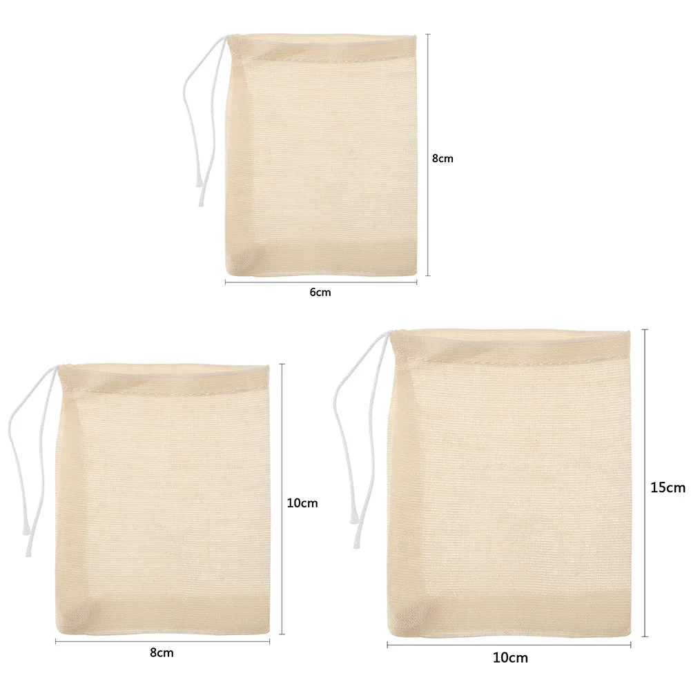 20-100pcs 6-15cm Empty Tea Bags with String Filter for Spice Tea Infuser Herb Loose Soup