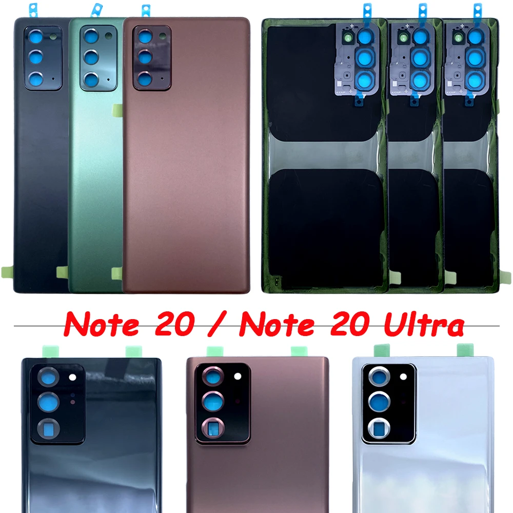 

New Back Cover Glass Replacement For Samsung Note 20 Ultra 5G N986F N986B Battery Rear Door Plastic Housing Case Note 20 N981