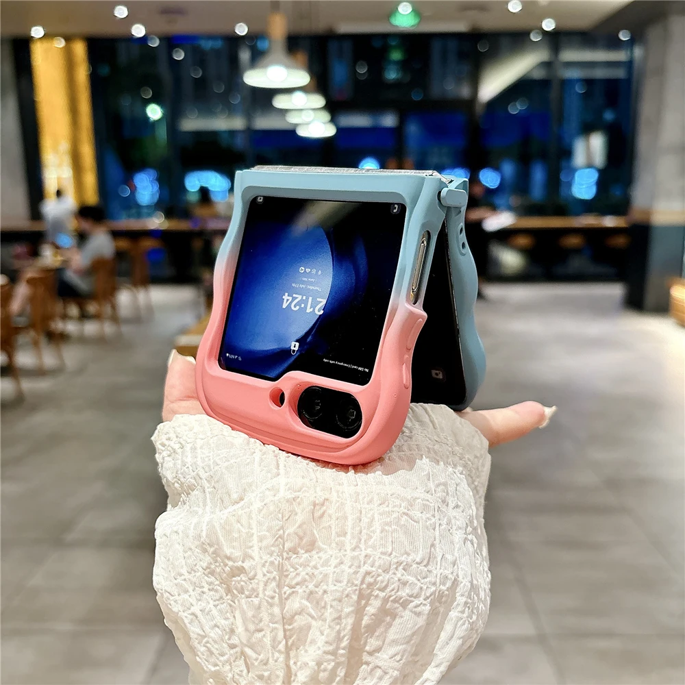 Charming 3D Heart Gradient Phone Case - Shockproof Silicone Protection Cover