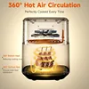 8.5QT with View Window Large Airfryer, 8-in-1 Digital Control, 400°F Temp Controls, Nonstick Dishwasher-Safe, Space-Saving 3
