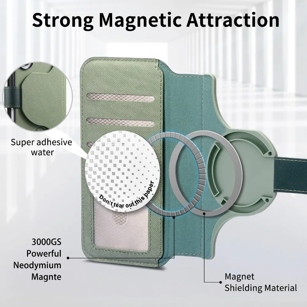 Luxury Flip Case - Detachable 2-in-1 Zipper Wallet Cover