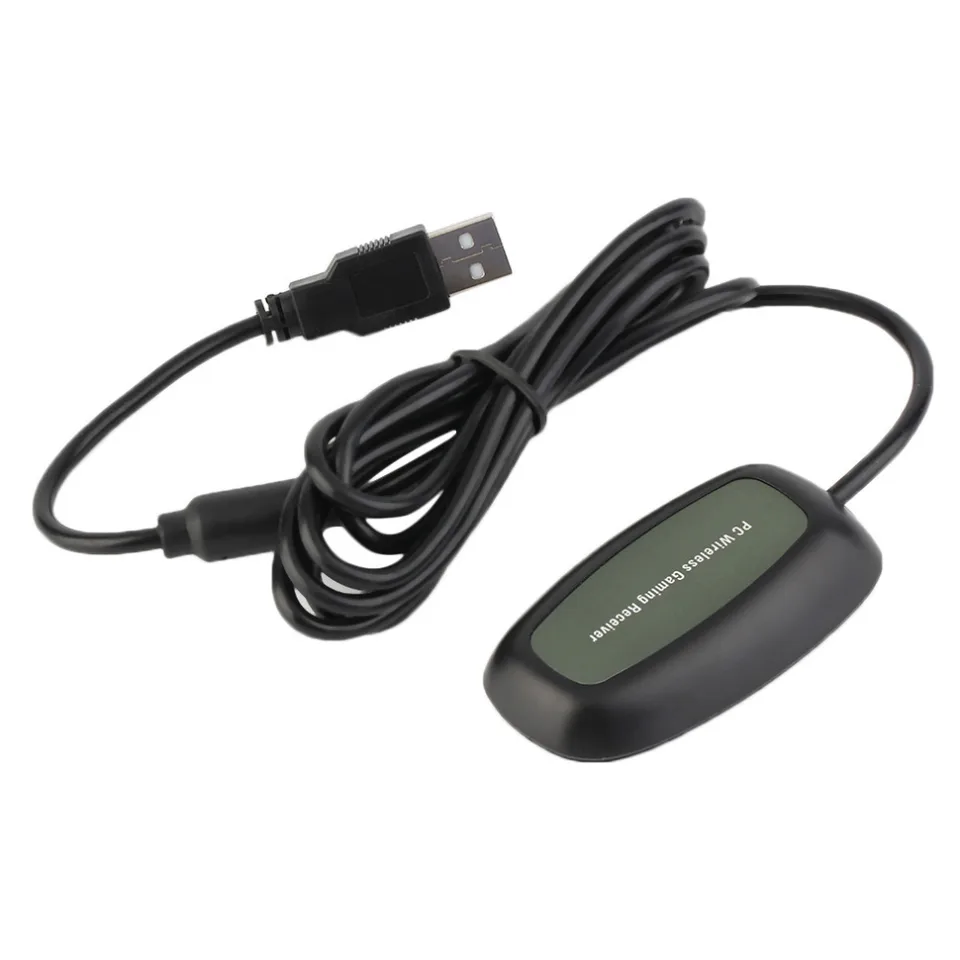 Ricevitore Wireless USB Per Controller Xbox 360 – Adattatore PC, Nero, 1,8m Di Cavo