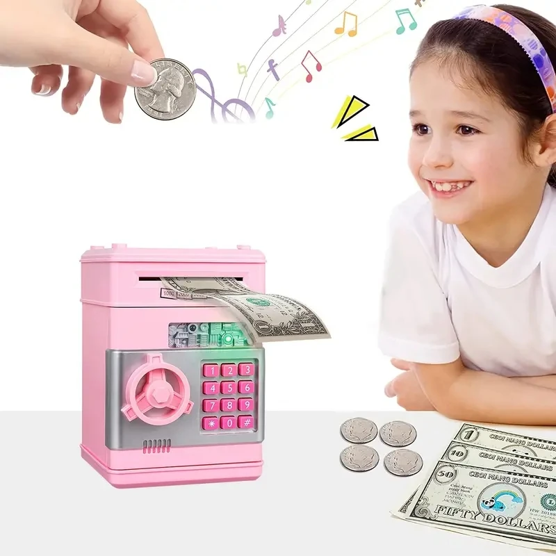 Piggy Bank Cash Coin Can ATM Bank Electronic Coin Money For Kids--Hot Gift Halloween Christmas Gift