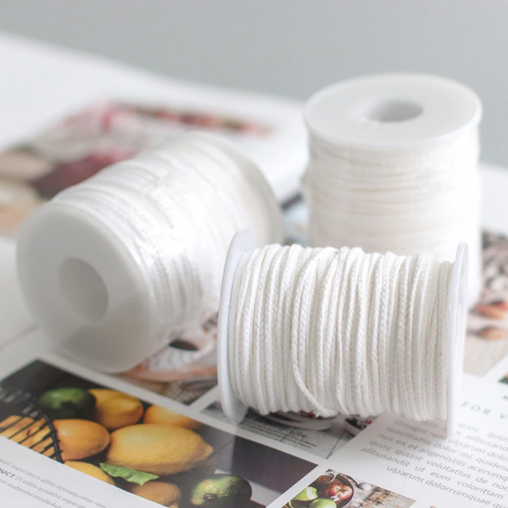 Cotton Braided Wick Spool for Handmade Candle Making