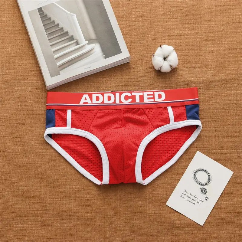 Addicted Men Underwear Male Underpants Bikini Pant Low Rise Swimwear Designer Men Boxer Underwear Comfortable Breathable Briefs 2