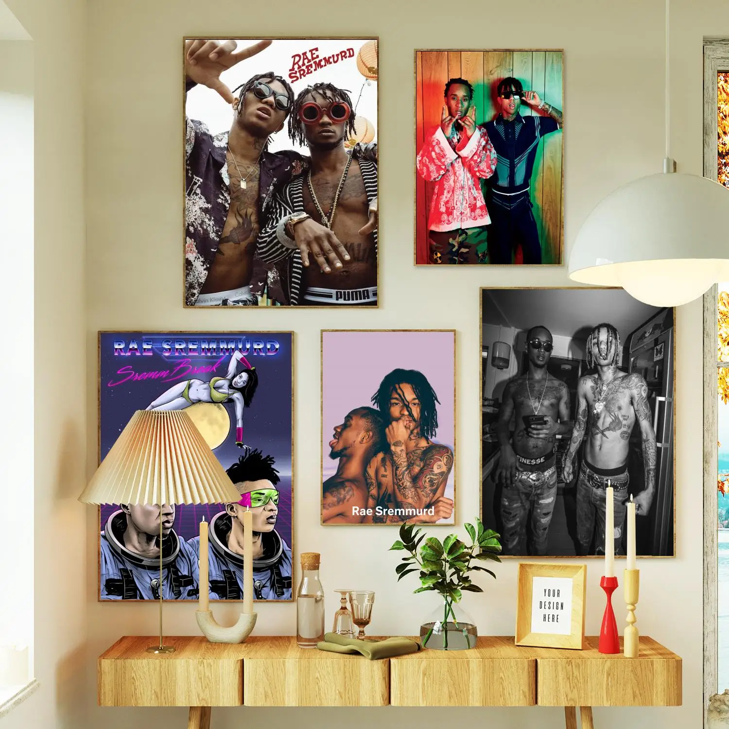 Картина на холсте rae sremmurd Singer, плакат с принтом, настенный художественный плакат для современной семьи, гостиной, домашний декор