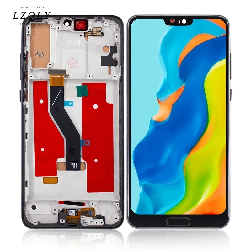 화웨이 P20 프로 Clt l09 대한 휴대 전화 Lcd 디스플레이 Clt l29 Clt al00 프레임 Lcd 화면 수리와