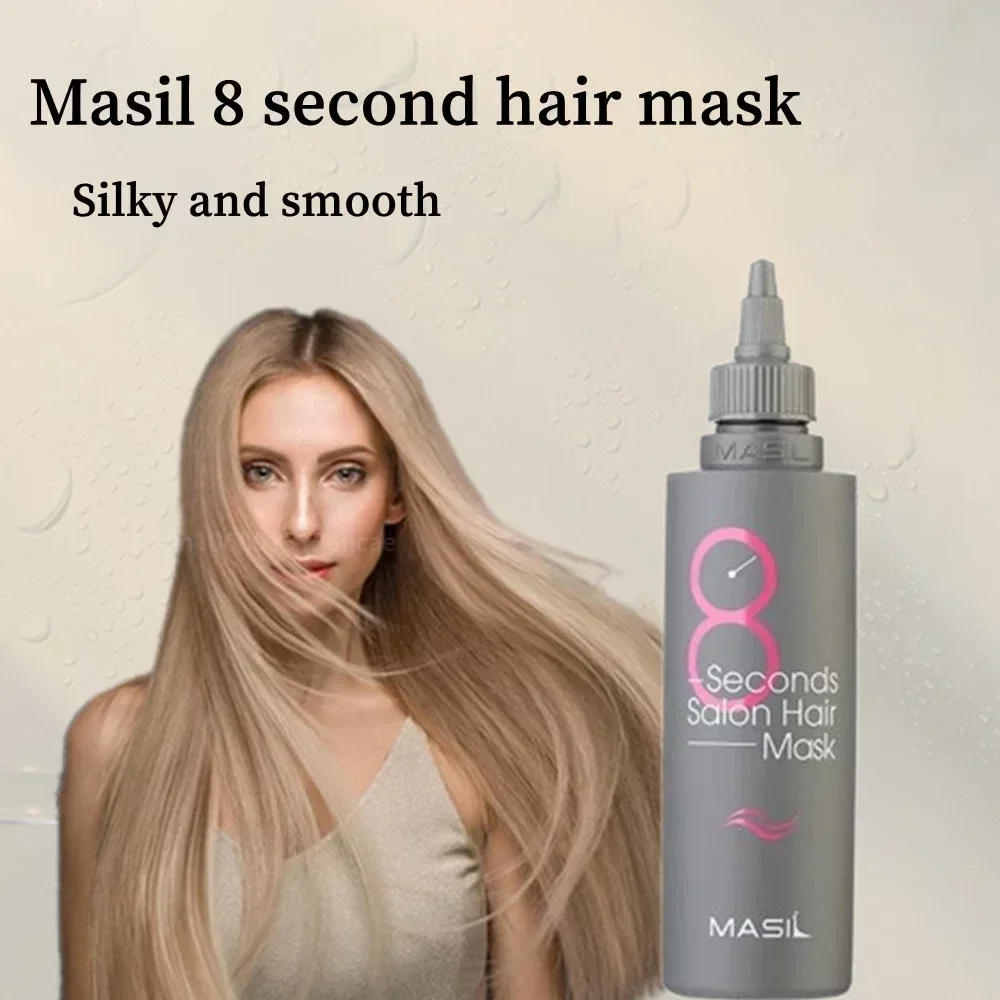 Máscara Silky Smooth Hair Repair, 8 Segundos, Danificado a Seco, Cabelos  Divididos, Versão Koreana Home Care, 200ml - AliExpress