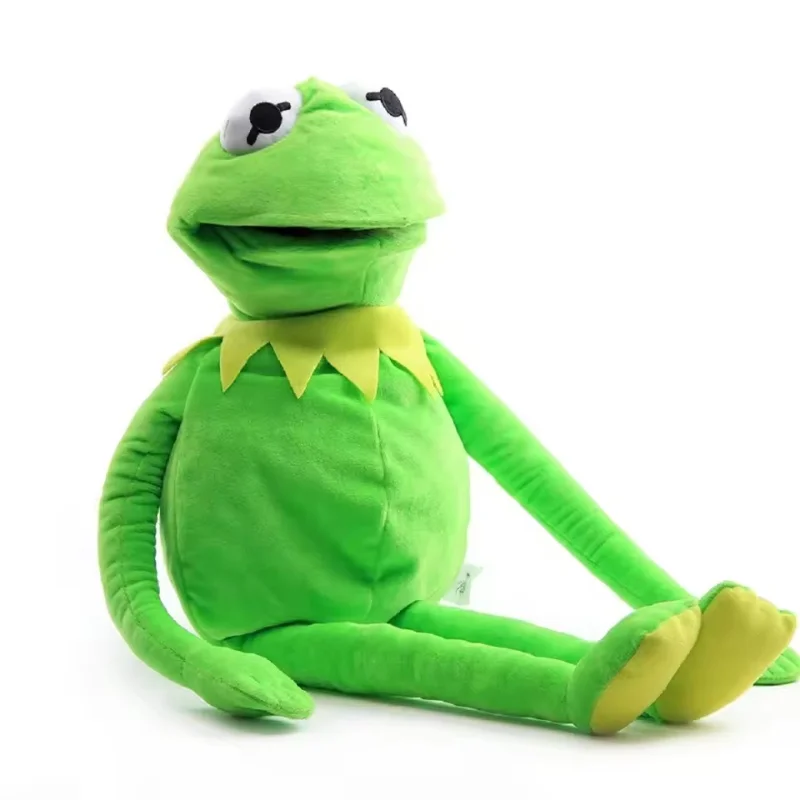 Kermit The Frog Plush Doll Hand Puppet Schoolbag Frog Animal Plush Toy Big Doll Ventriloquist Performance Props 1p For Baby