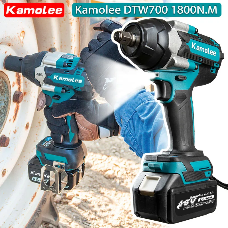 kamolee 1800 n m high torque brushless electric impact wrench 1 2 inch electric wrench works with makita batteries Kamolee 1800 N.m High Torque Brushless Electric Impact Wrench 1/2 Inch Electric Wrench Works with Makita Batteries