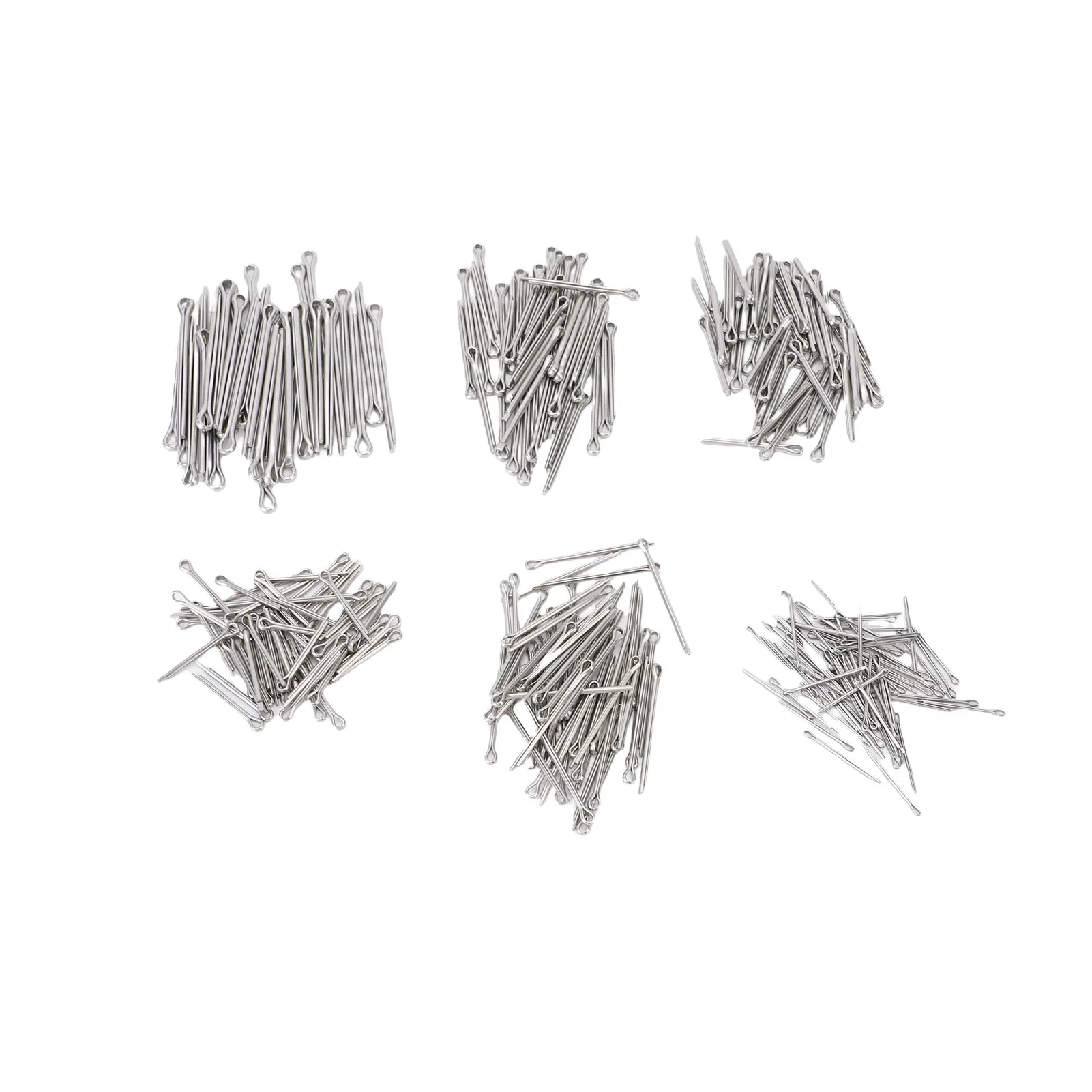 Cotter Pin Fastener Set Straight Shaped DIY Galvanized Steel Hardware Pins 6 Different Sizes for Hitch Pin Lock System