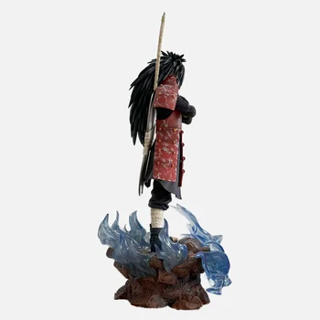 62cm Naruto Uchiha Madara Battle Standing Form Statue PVC Full-Length Action Figure Desk Decoration Model Toys